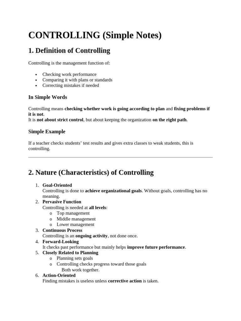 Controlling | PDF