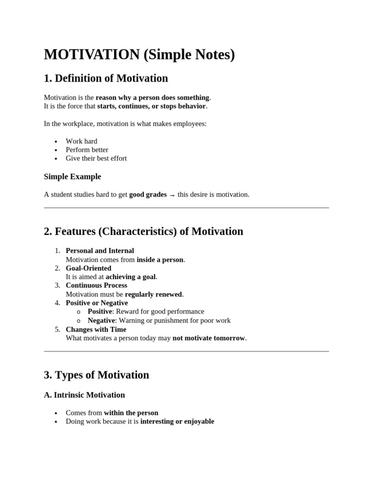 Motivation | PDF