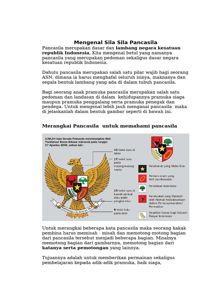 Mengenal Sila Sila Pancasila | PDF
