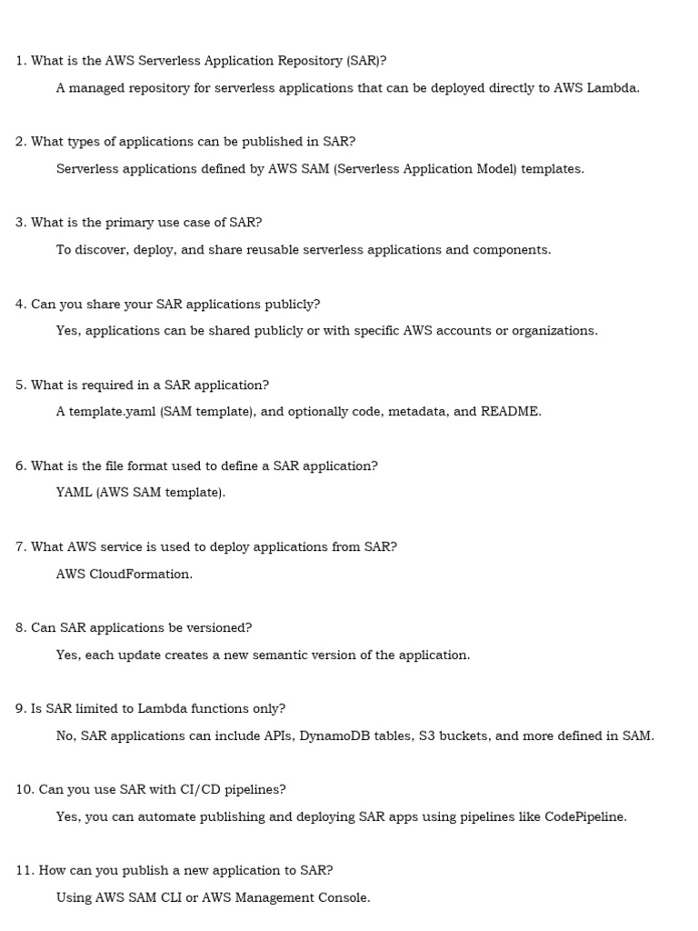 Serverless Application Repository | PDF