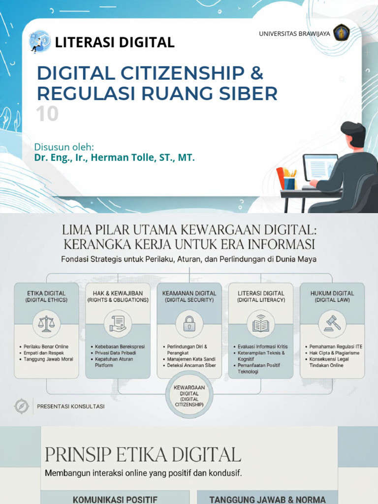 Literasi Digital - Regulasi Ruang Siber 2 | PDF