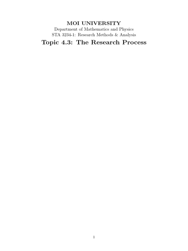 Sta 3224 Lec Three | PDF | Statistics | Hypothesis