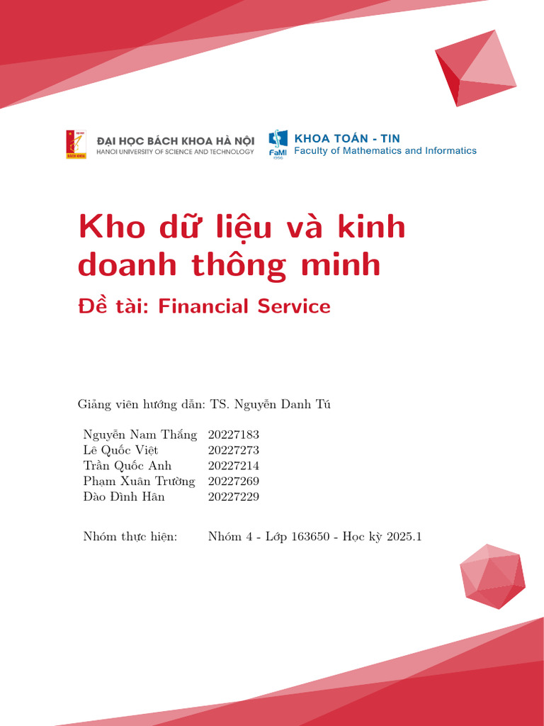 Financial Services Data Warehouse System | PDF