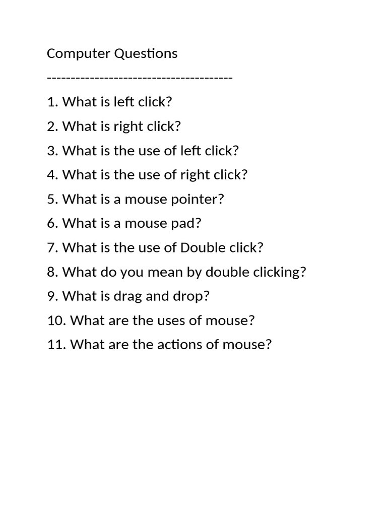 Computer Questions | PDF