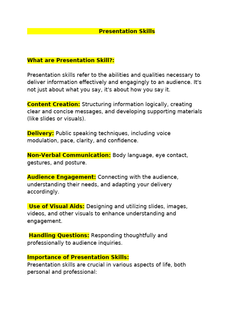 Presentation Tips | PDF