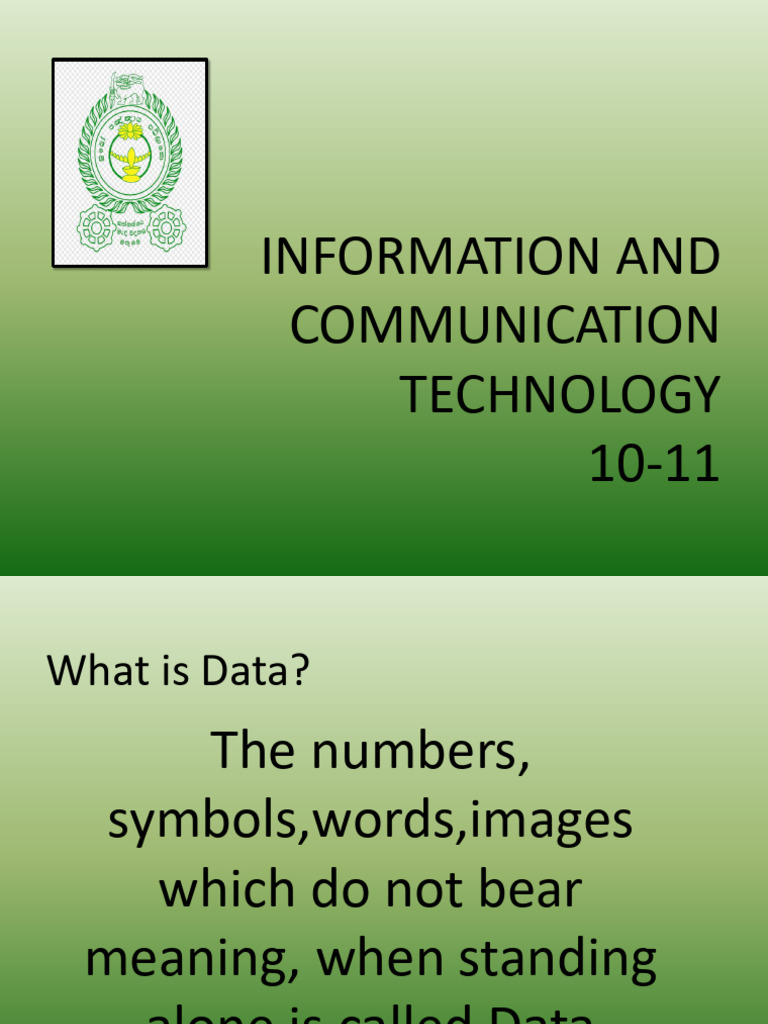 Data and Information | PDF