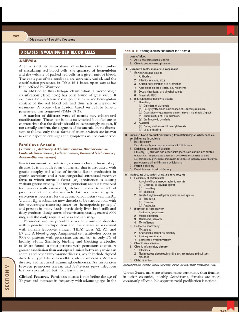 Anemia For Opath | PDF