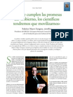 Si No Se Cumplen Las Promesas Del Gobierno, Los Científicos Tendremos Que Movilizarnos