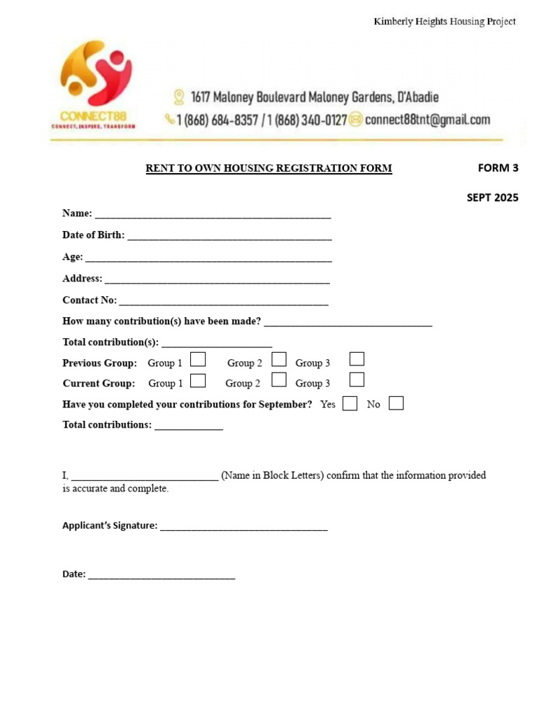 September Form | PDF