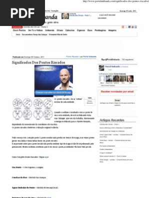 Featured image of post Pontos Riscados Na Umbanda E Seus Significados Pdf J lio c sar apollo por exemplo um caboclo que se identifica com o nome de caboclo pedra preta significa que este ponto bastante conhecido na umbanda o ponto do caboclo das sete encruzilhadas