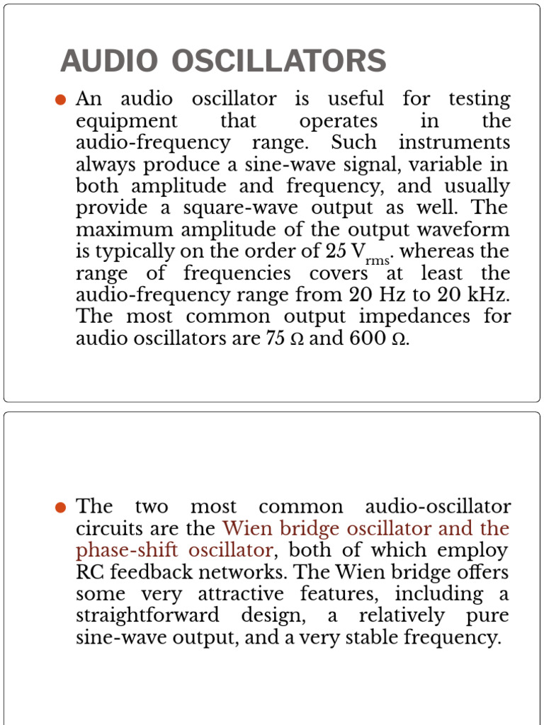 Oscillators | PDF