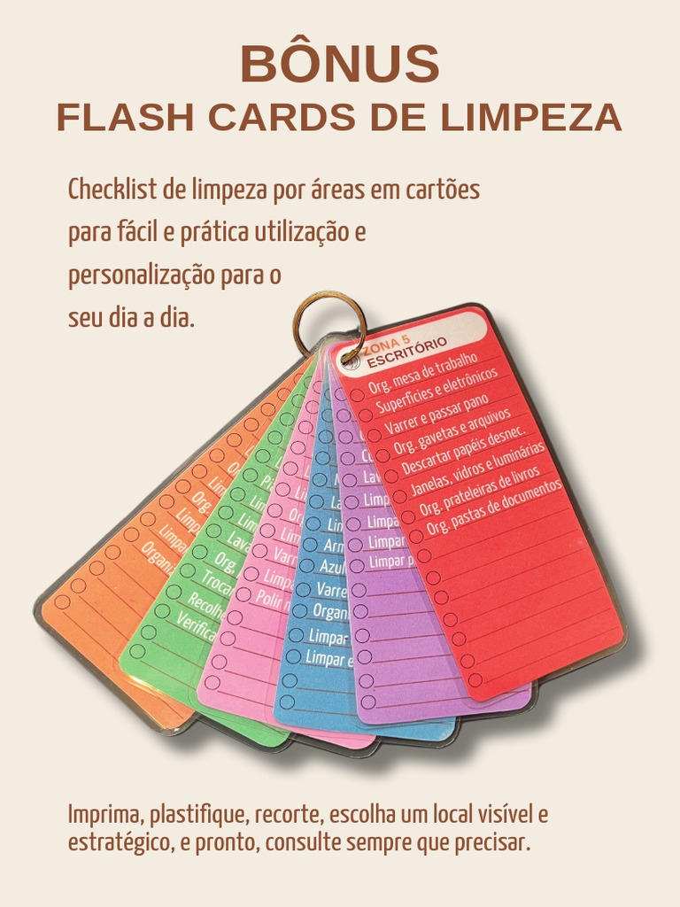 Bônus Flash Cards Limpeza | PDF