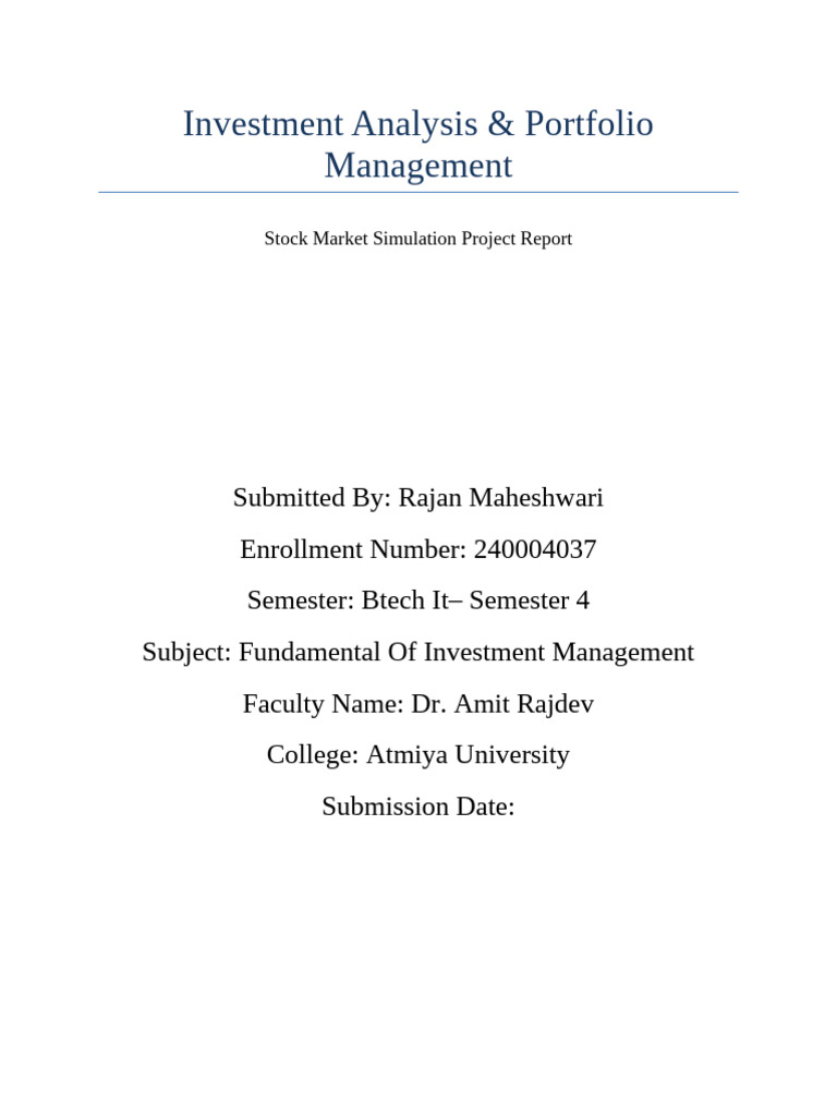 Imp Project | PDF