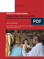 Africa in Their Words: A Study of Chinese Traders