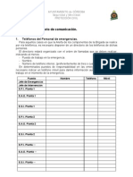 Formatos para Llamadas Emergencia