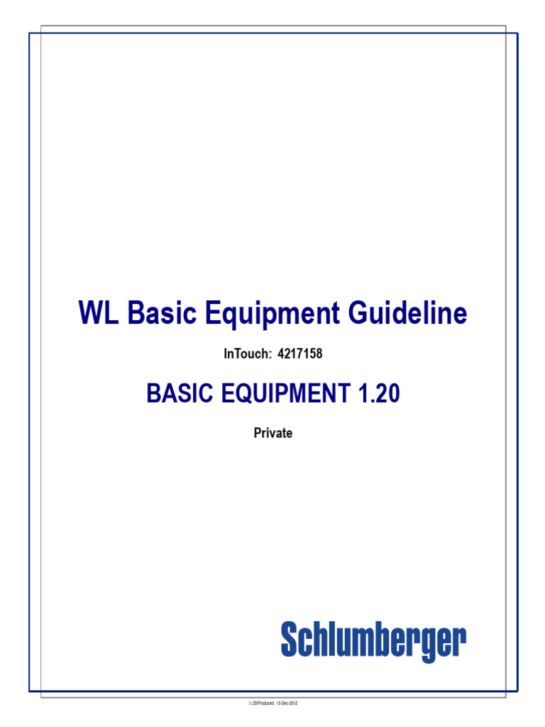 WL Basic Equipment Guideline | PDF
