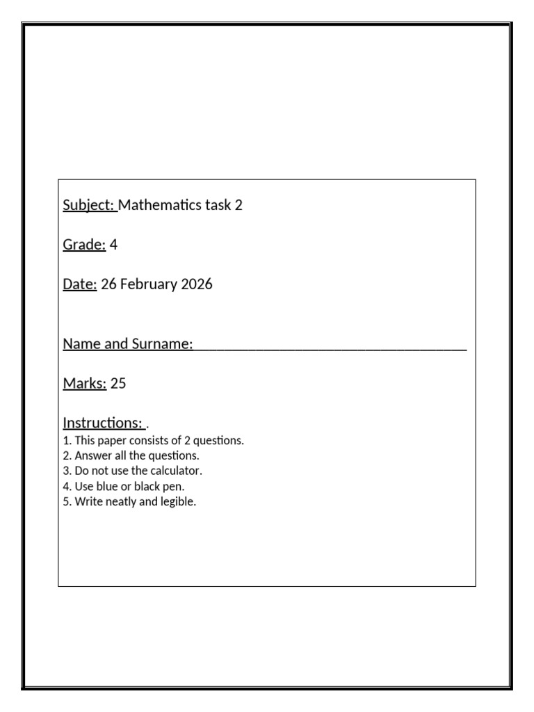 Maths Task 2 | PDF