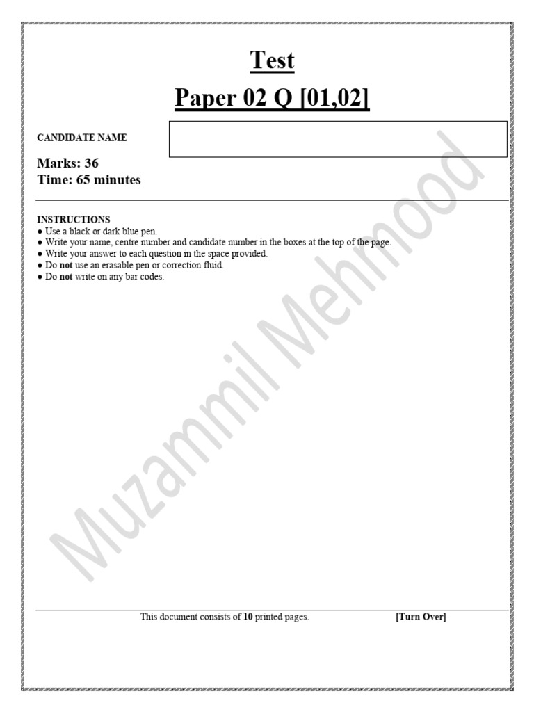 Test Week 02 Paper 02 | PDF