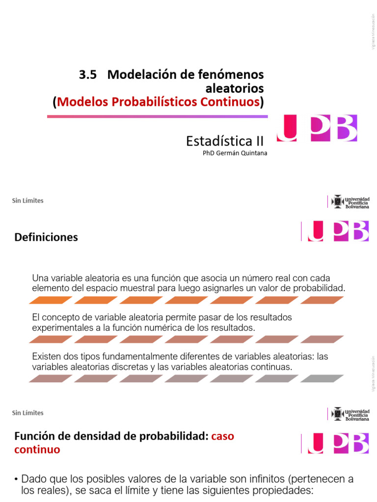 Modelos Probabilísticos Continuos | PDF