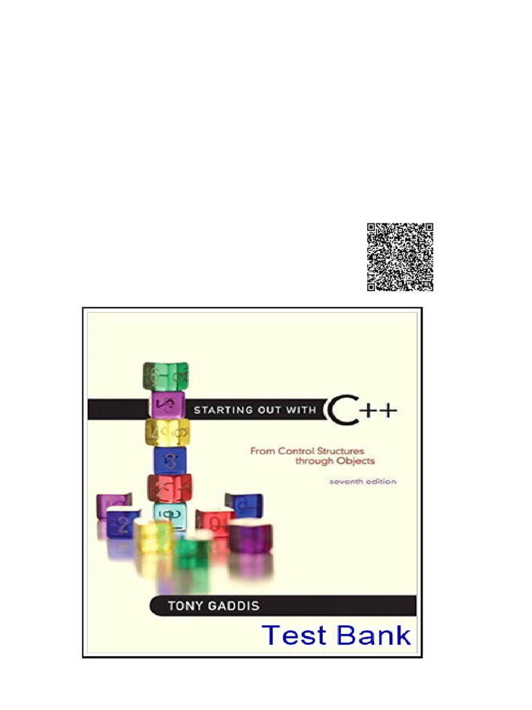 Starting Out With C++ From Control Structures Through Objects 7th ...