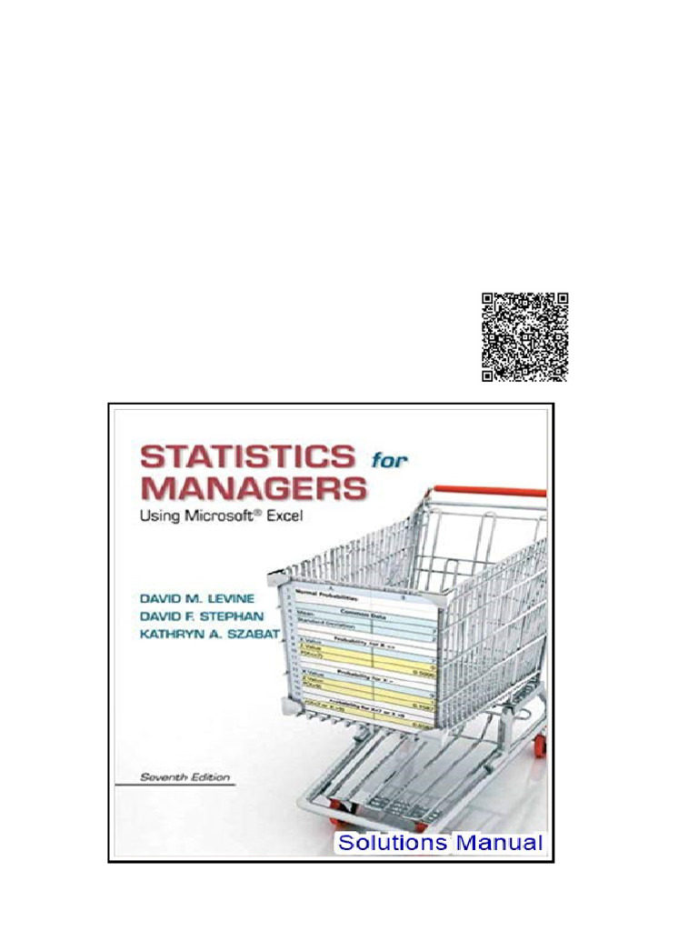 Statistics For Managers Using Microsoft Excel 7th Edition Levine ...