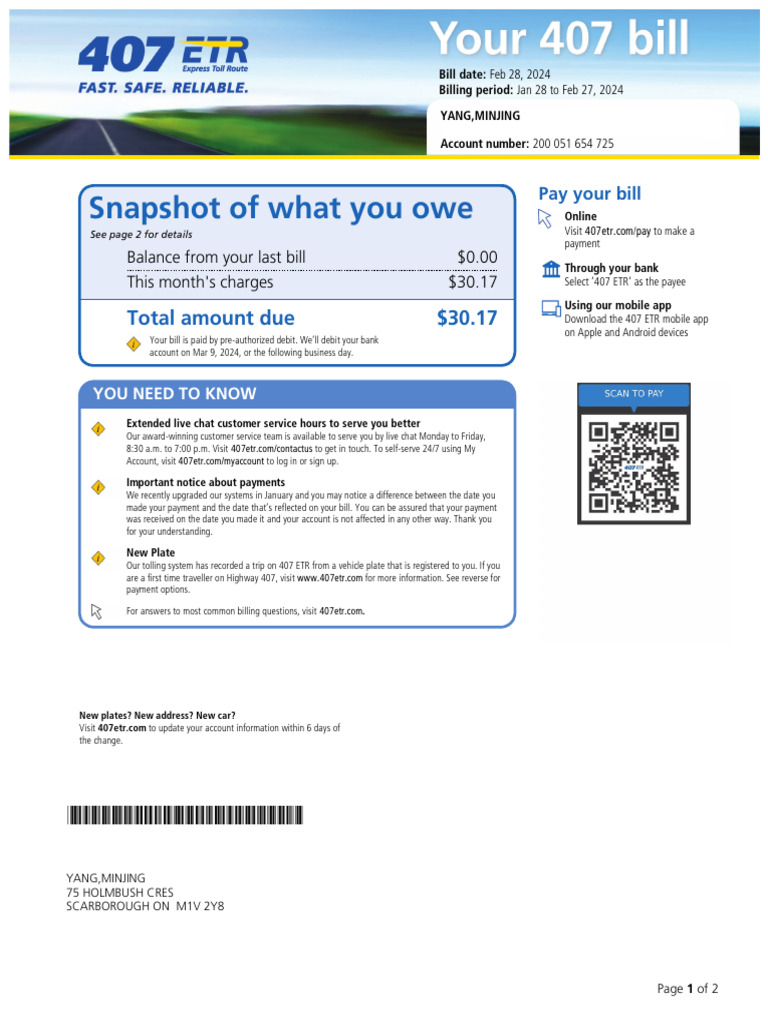 407 ETR Statement Feb24PDF - 240229 - 171952 - 240229 - 172006 | PDF ...