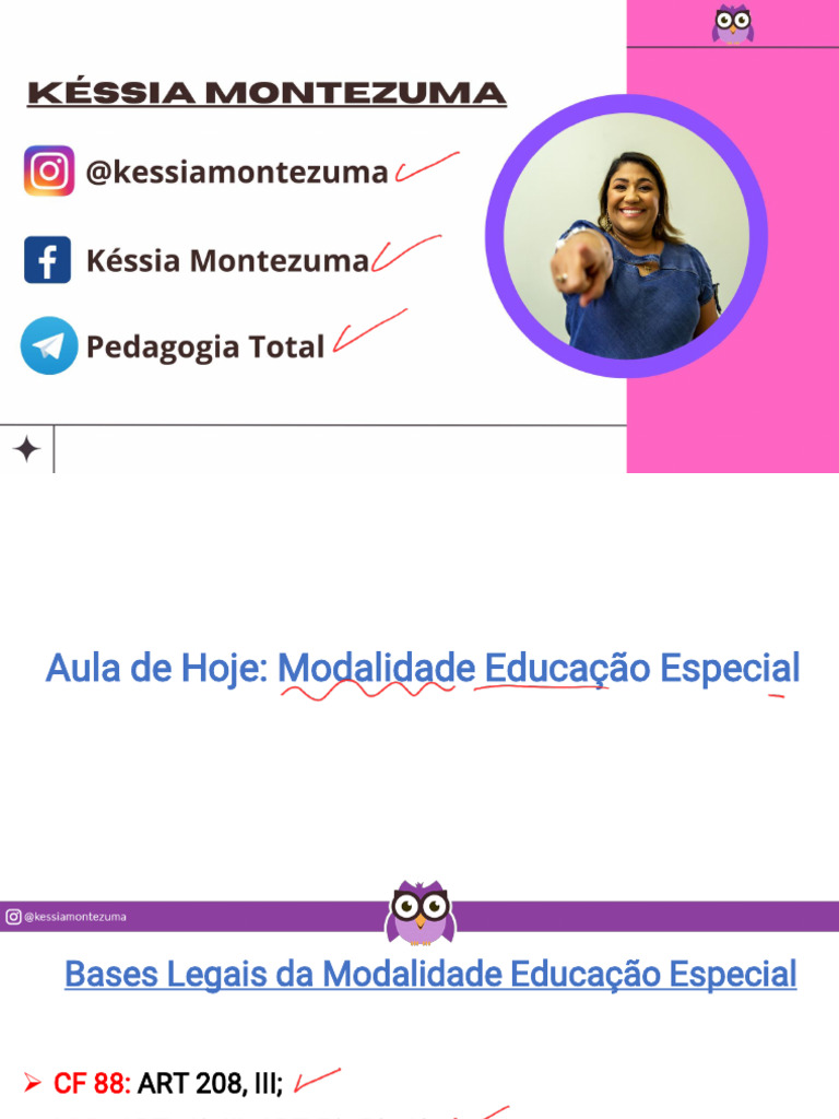 Educação Especial Slides Késsia Montezuma | PDF