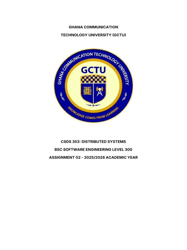 Distributed Systems Assignment 02 | PDF
