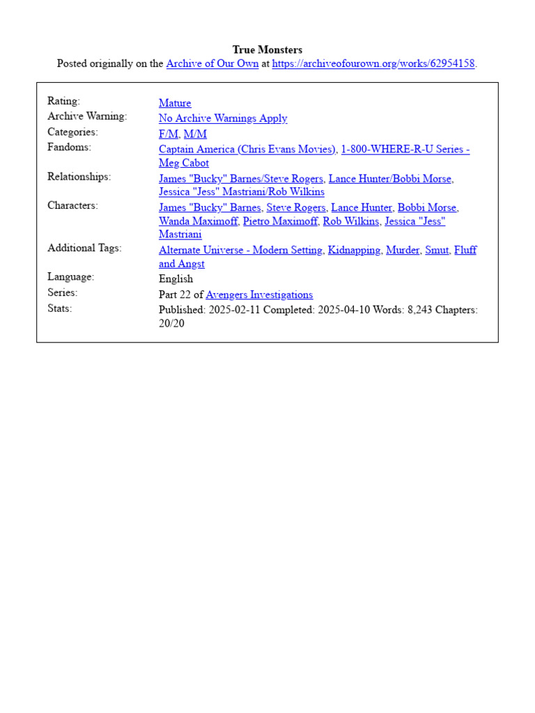 True Monsters | PDF