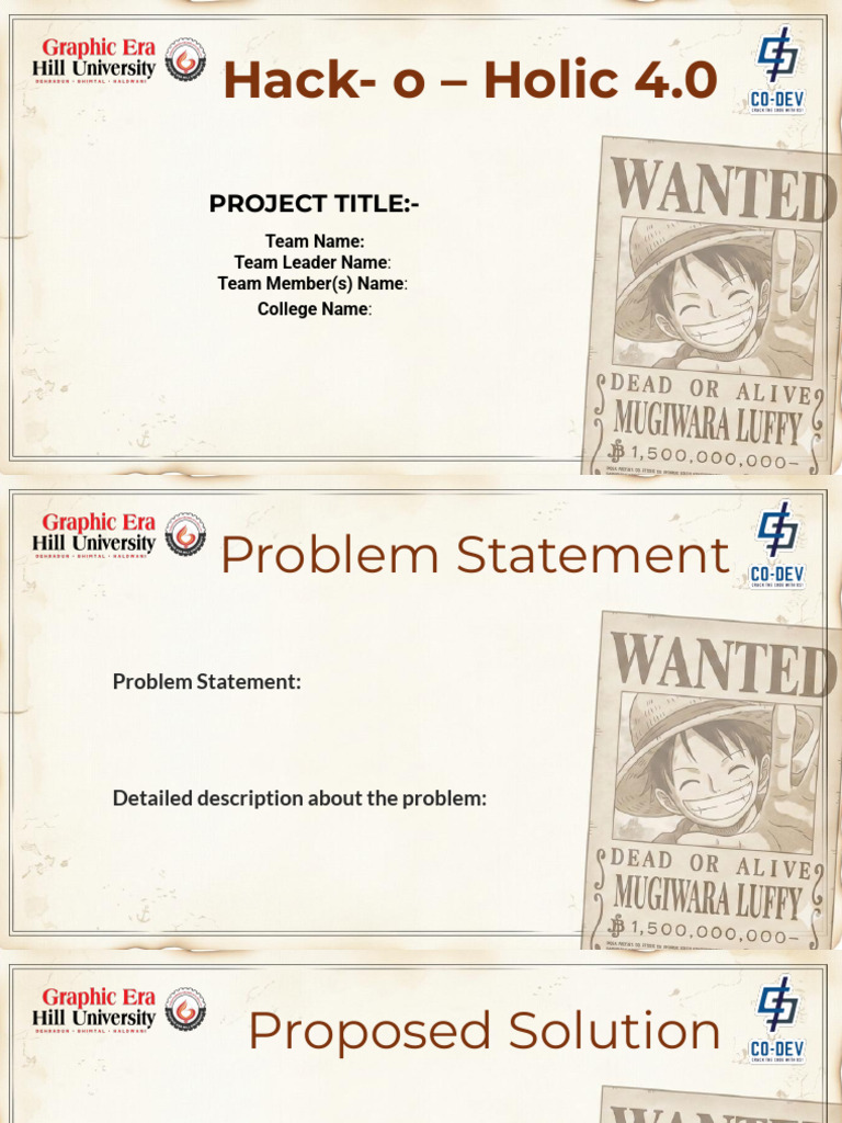 Hack O Holic 4.O Template | PDF