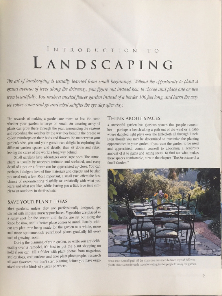 Introduction To Landscaping | PDF