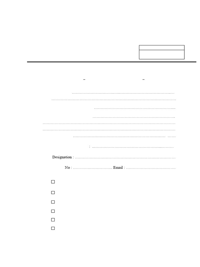 Application Form and General Instruction - VL | PDF