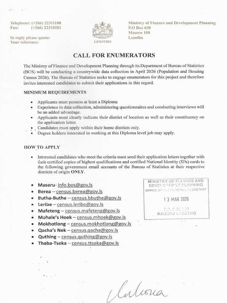 A Call For Enumerators | PDF