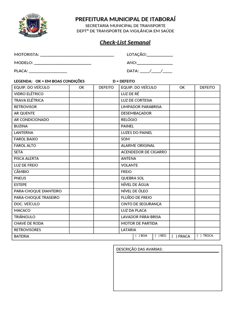 Check List | PDF