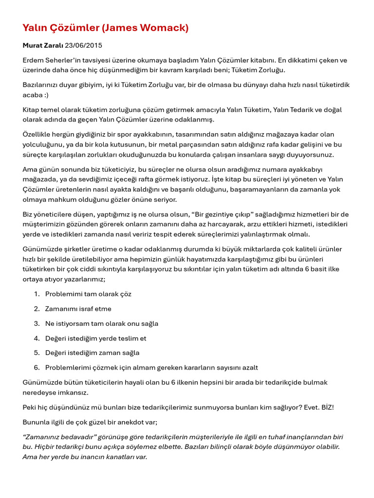 Yalin Cozumler | PDF