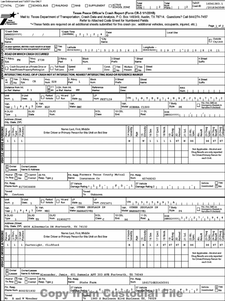 Crash Incident Report Final One | PDF