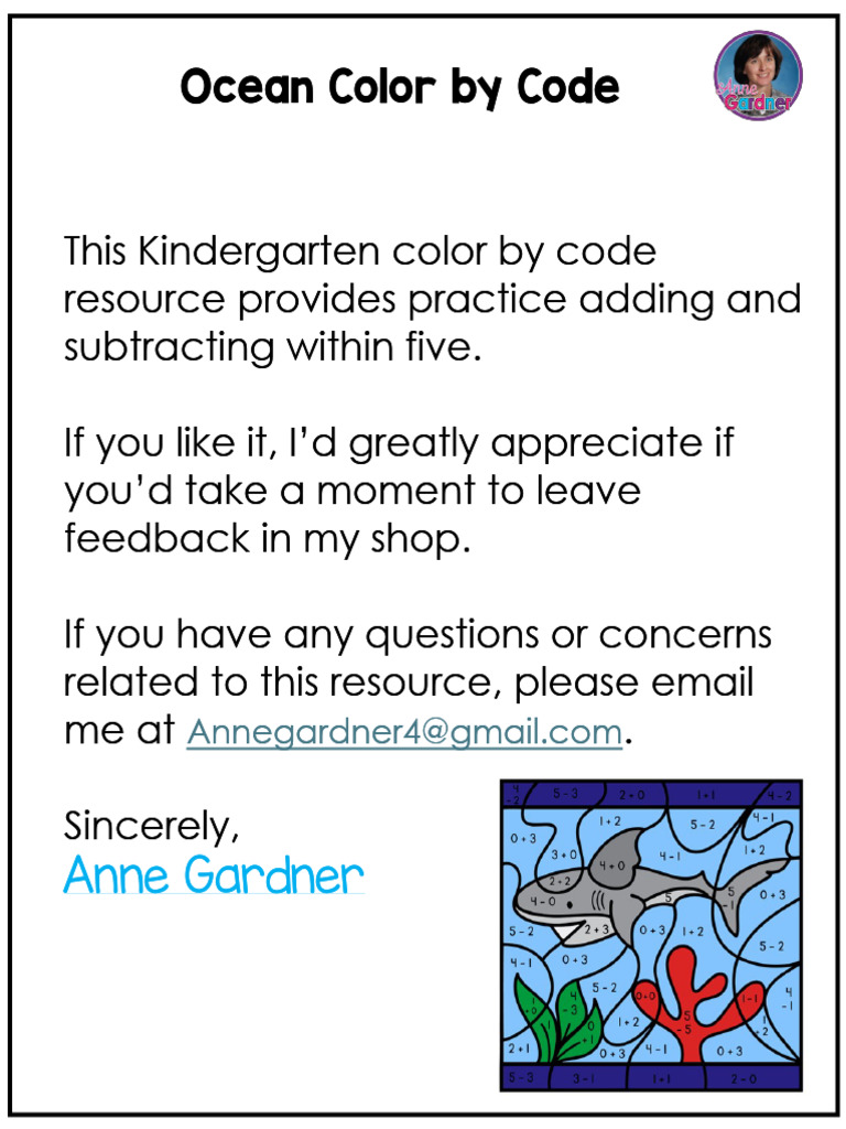 Anne Gardner Anne Gardner: Ocean Color by Code Ocean Color by Code | PDF