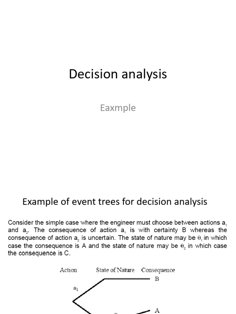 Decision Analysis Example | PDF