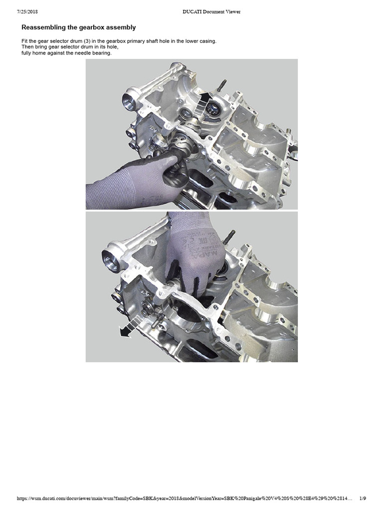 Reassembling The Gearbox Assembly | PDF | Gear | Manufactured Goods