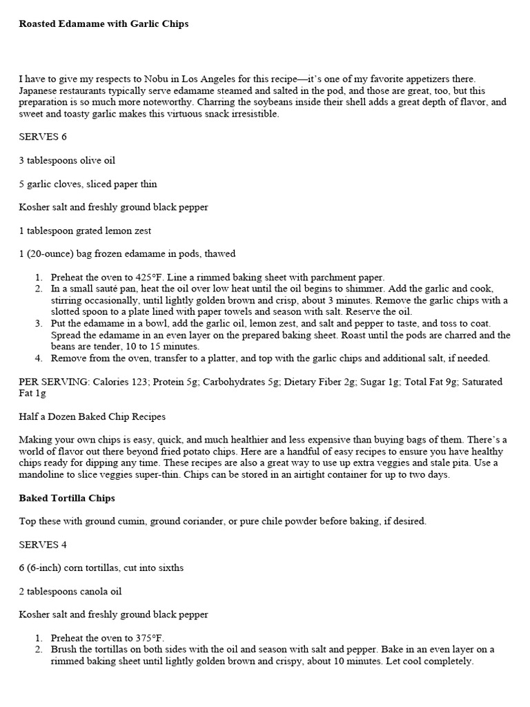 Chips | PDF | French Fries | Baking