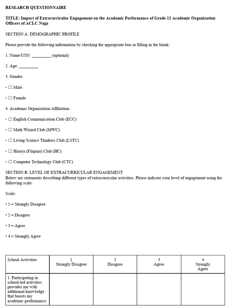 02:26copy of Questionnaire | PDF | Behavioural Sciences | Psychology