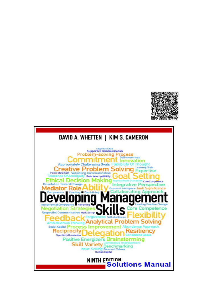 Developing Management Skills 9th Edition Whetten Solutions Manual | PDF ...