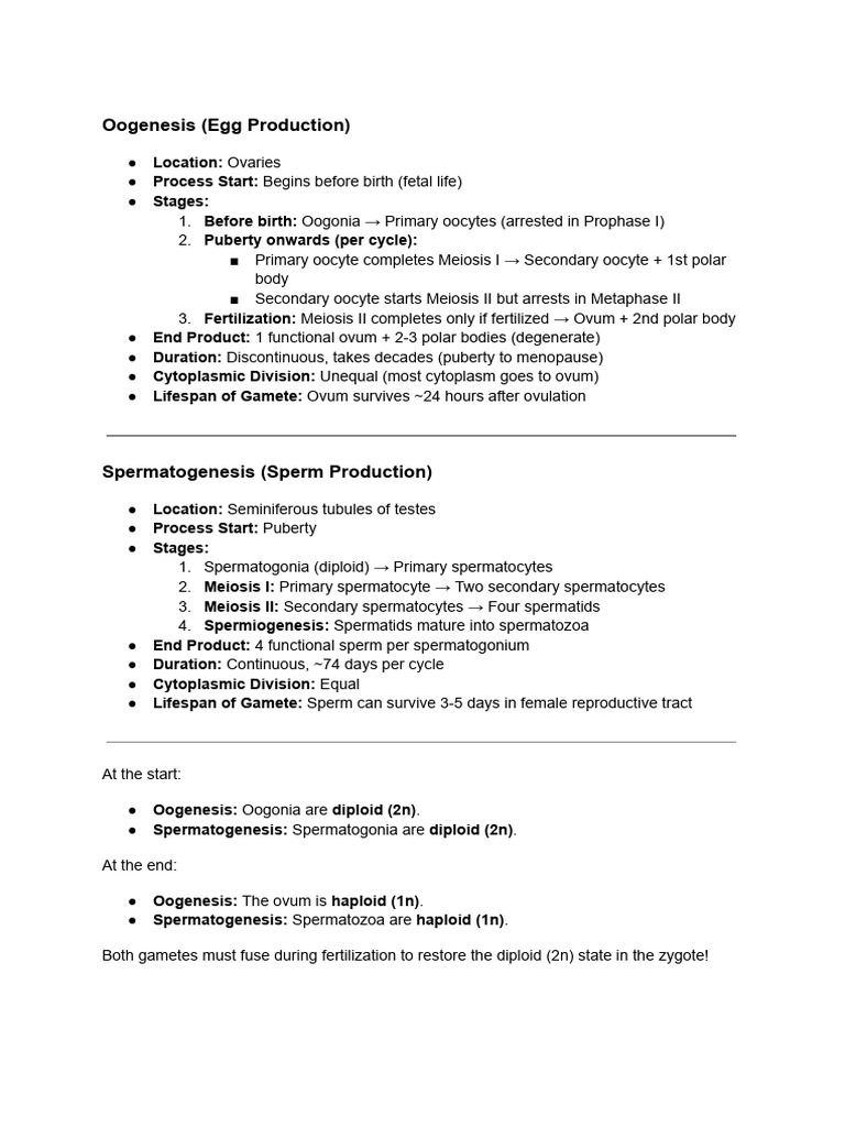 Genetics Last Minute Notes | PDF