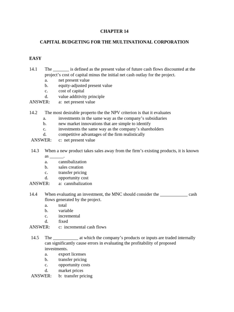CH 14 | PDF