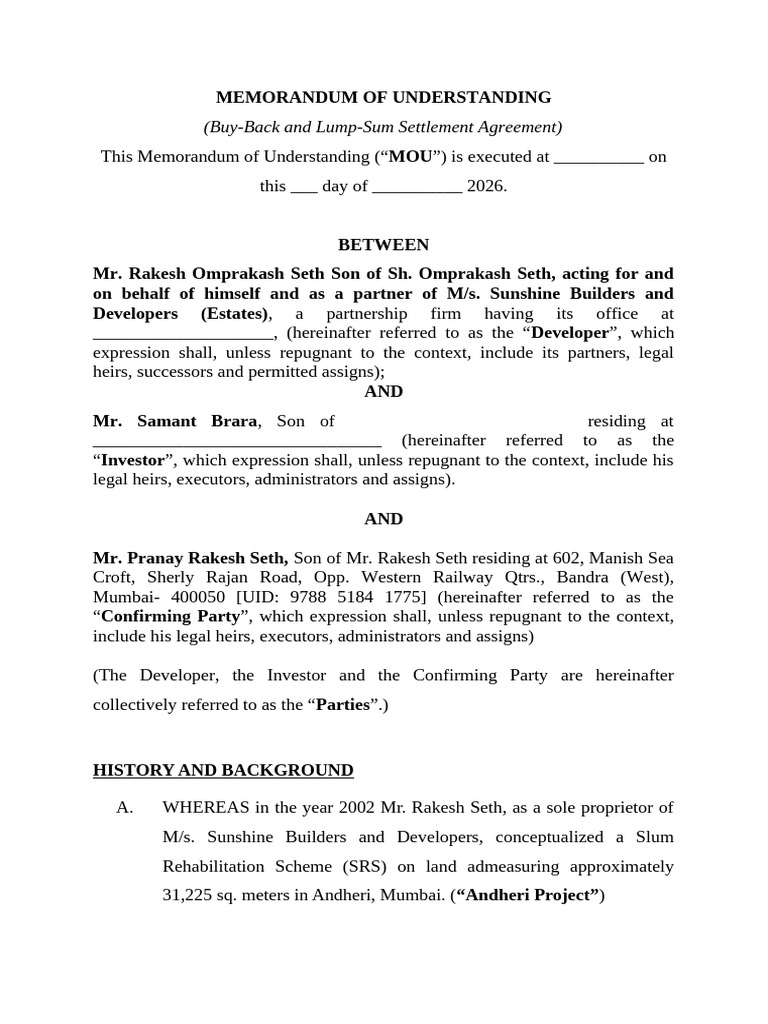 Draft MOU - 07032026 | PDF