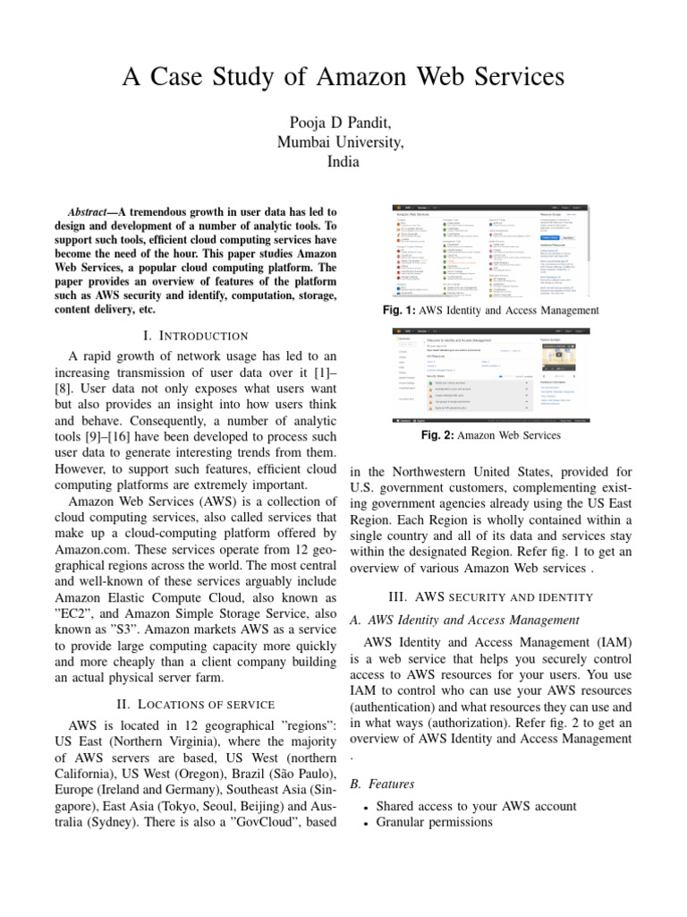 Case Study On Amazon EC2 | PDF