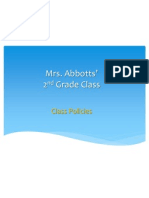 Mrs. Abbotts' Class Policies - 2