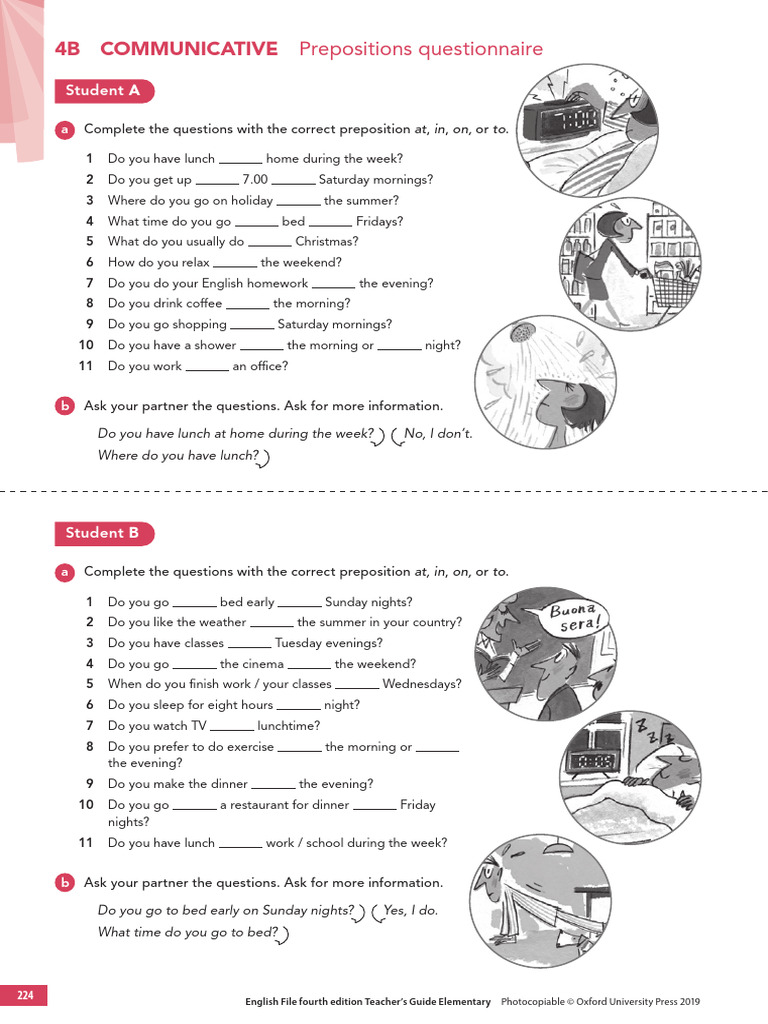 English File 4e Elementary TG PCM Comm 4B | PDF