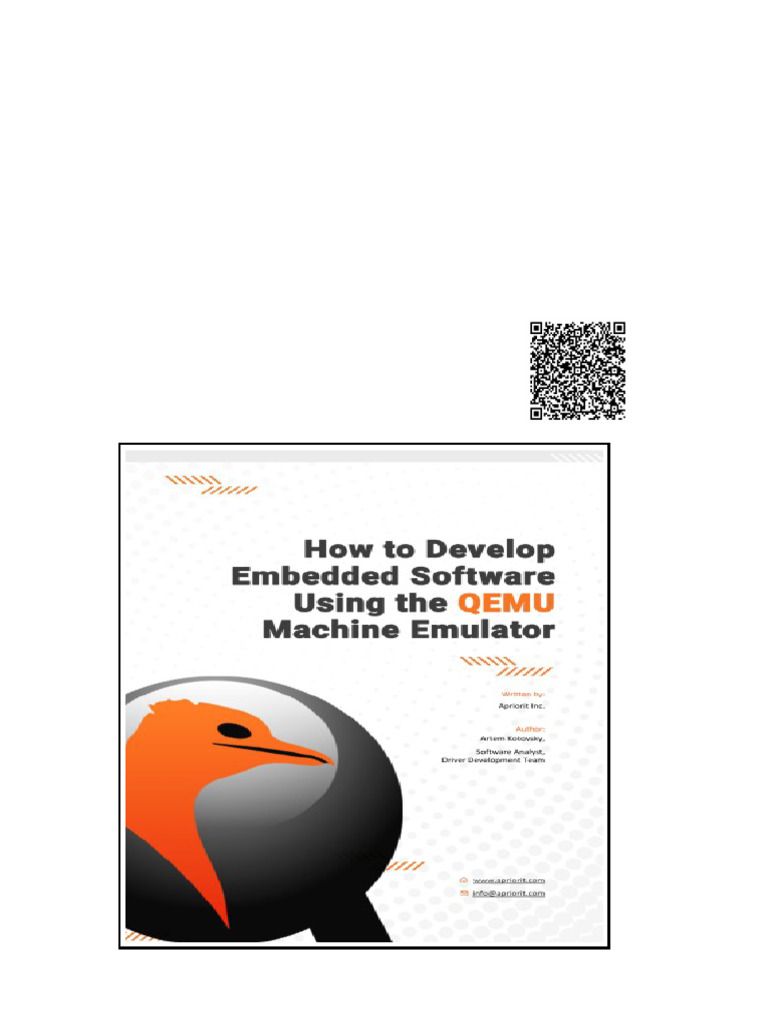 How To Develop Embedded Software Using The Qemu Machine Emulator Artem ...