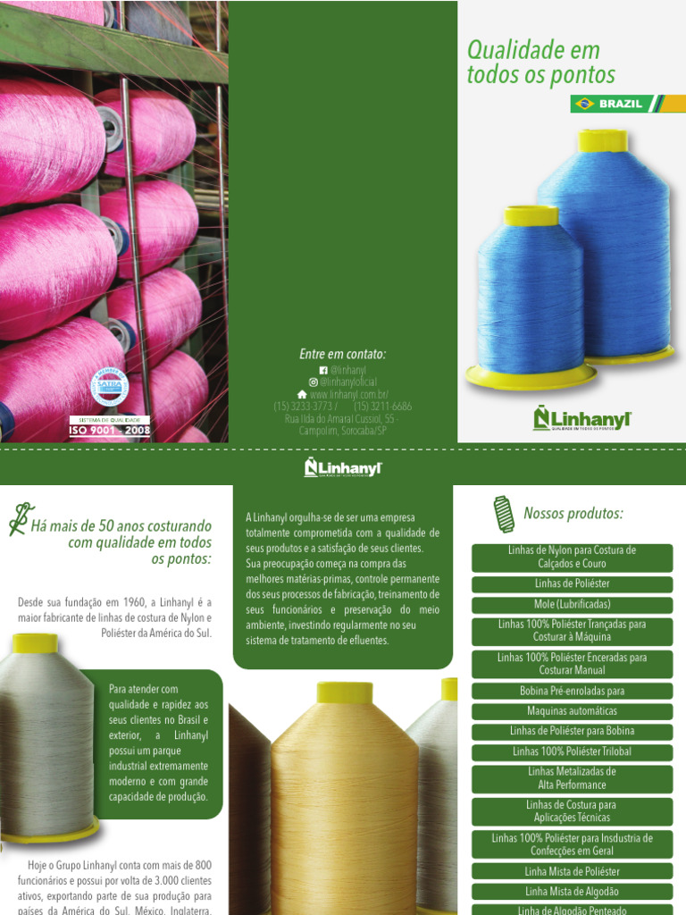 Folder Produtos - Linhanyl | PDF